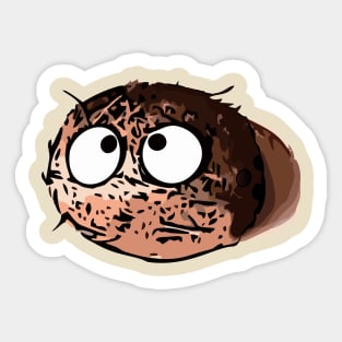 Grumpy coconut Sticker